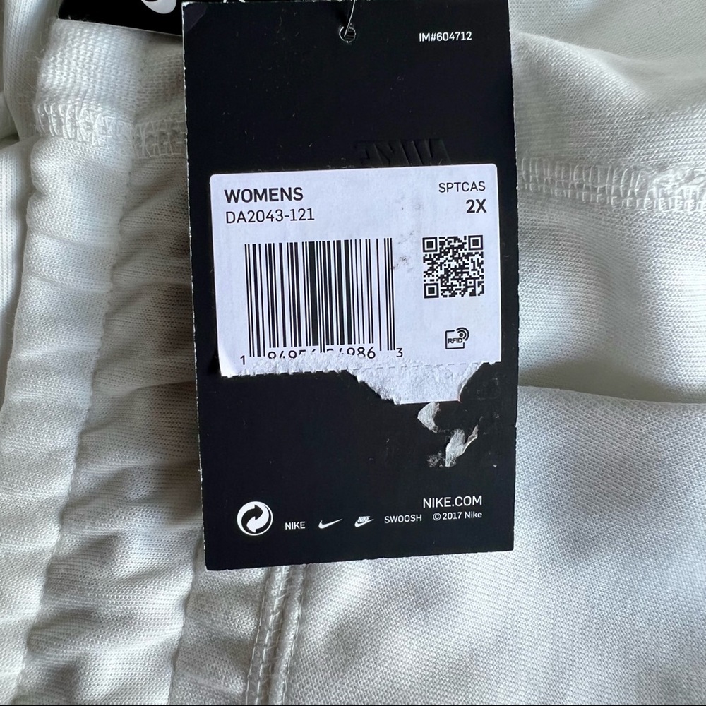 NIKE White Joggers Size 2x - Picture 4 of 4